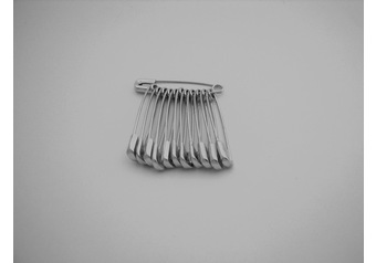 SB6 Safety pins 100 x 12 pieces of silver 38 mm