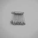 SB6 Safety pins 100 x 12 pieces of silver 38 mm
