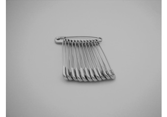 SB7 Safety pins 100 x 12 pieces of silver 45 mm