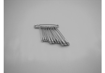 SB3 Safety pins 100 x 12 pieces of silver assortment
