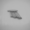 SB3 Safety pins 100 x 12 pieces of silver assortment