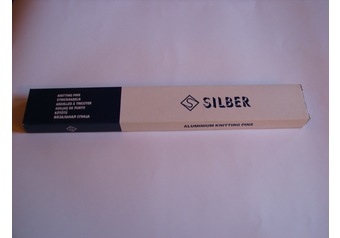 Egyenes kötőtű 35cm SILBER 6,0 mm