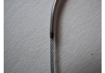 Acero inoxidable agujas de tejer circular 80 cm SILBER 3,5 mm