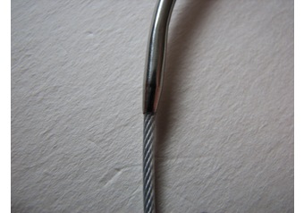 Acero inoxidable agujas de tejer circular 80 cm SILBER 5,5 mm