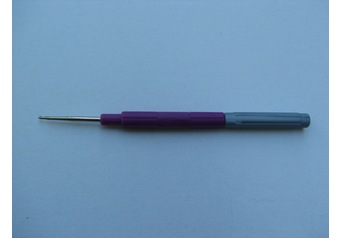 Crochet hook with cup SILBER 1,25 mm