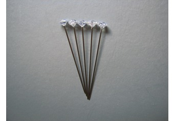 Diamond Head Pins SILBER  51 mm x 0,8 mm