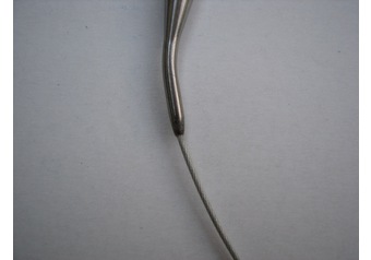 Acero inoxidable agujas de tejer circular 80 cm SILBER 9,0 mm