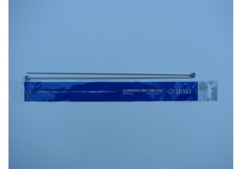 35 cm SILBER Stricknadeln 2,5 mm