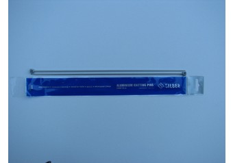 35 cm SILBER Agujas de punto 3,0 mm