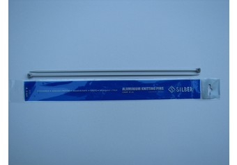 35 cm SILBER Stricknadeln 4,0 mm